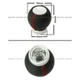 thumbnail image 2 of FITS TOYOTA MANUAL MODELS ALUMINUM TRD-STYLE SHIFT KNOB W/ LEATHER WRAP 6 SPEED, 2 of 4
