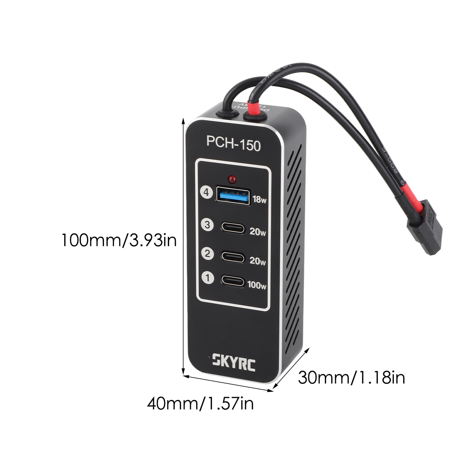 Strip 158W Power Charging Hub 4 Port Power Strip With 3 USB C Ports 1 USB A Port For Laptop Tablet Smartphone