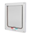 thumbnail image 2 of Niovtt 4 Way Lockable Dog Cat Safe Flap Door Puppy Pets Plastic Gate (White XL), 2 of 6
