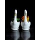 thumbnail image 2 of Charming White Ceramic Swan Planter for Succulents, Single Pot, 2 of 5