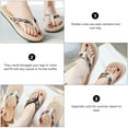 thumbnail image 6 of EXHUMKY Casual Straw Weave Sandals for Women, 1 Pair with Rubber Sole, Comfortable Fit and Stylish Leg-Lengthening Design, 6 of 6