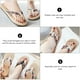 thumbnail image 2 of 1 par de chanclas informales para playa y verano, zapatillas planas de paja de imitación para mujer, 2 of 6