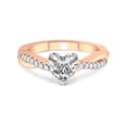 thumbnail image 3 of 5 Carat IGI Certified Heart Shape Lab Grown Diamond Engagement Ring | 14K Rose Gold |Twisted Vine Diamond Ring | FG-VS1-VS2 Quality Friendly Diamonds, 3 of 4