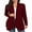 02-Wine Red, variant on Womens Casual Lightweight with Pocketes Long Sleeve Open Front Cardigan Black-L