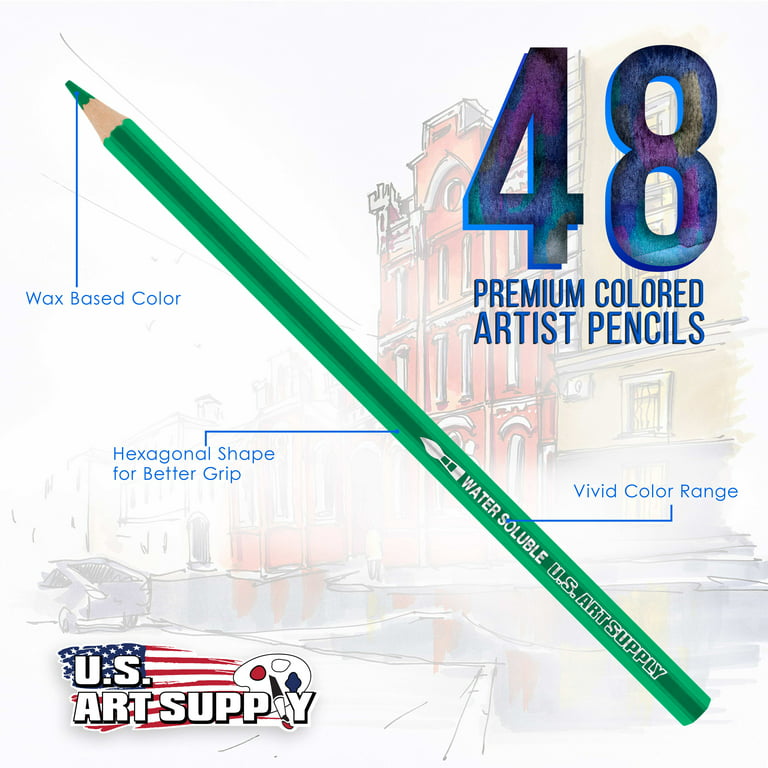 Artist colored pencil professional set 48/72 pencils candy color water  color pencils Oily color lead watercolor pencils art