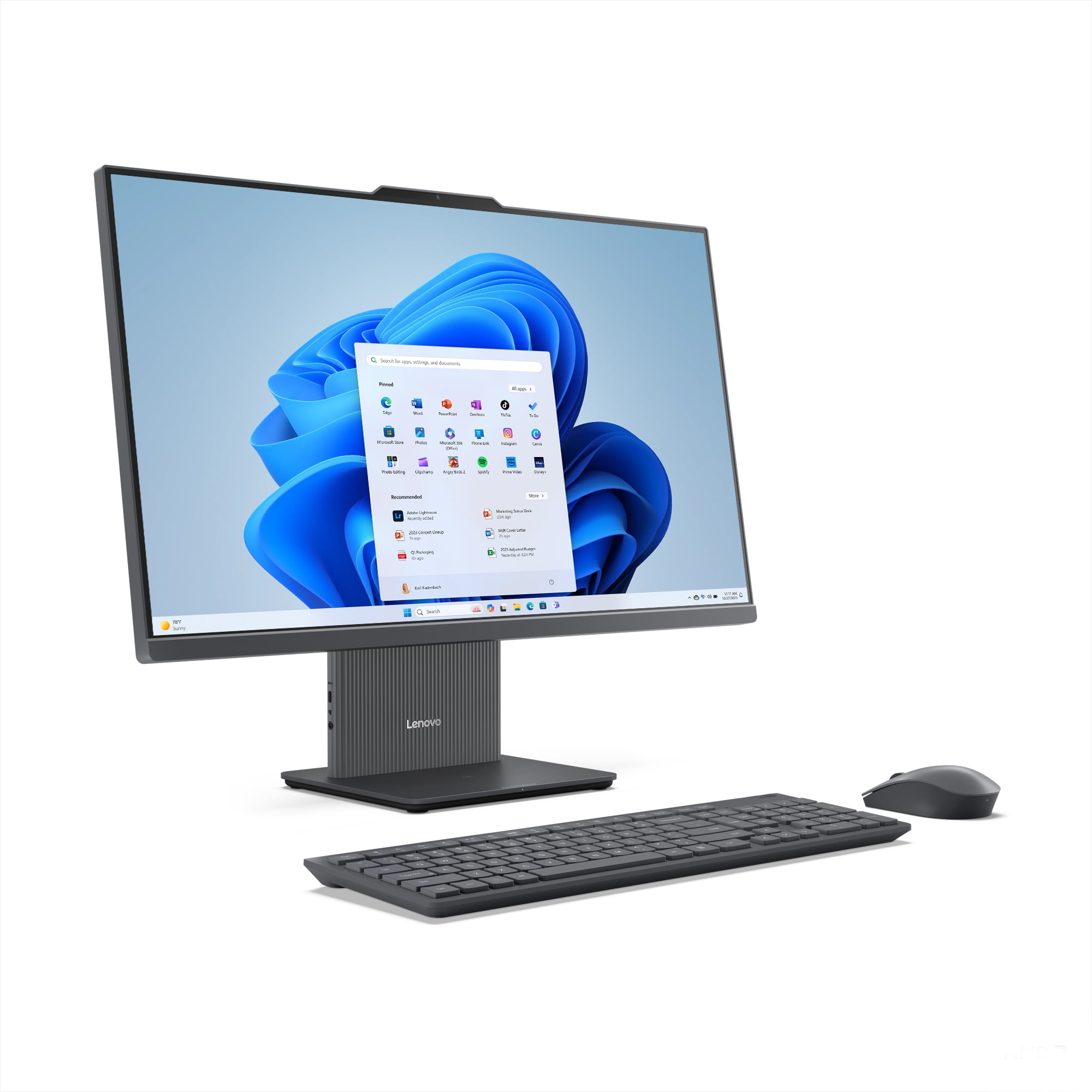 Lenovo IdeaCentre 27" FHD Non-Touch All-In-One Windows Desktop Core i5-13420H, 16GB, 512GB, Luna Grey  F0HM00HCUS