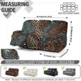 thumbnail image 7 of Xoenoiee Leopard Zebra Stripe Pattern Stretch Recliner Covers 8-Pieces Recliner Chair Covers Elastic Couch Cover Washable Reclining Chair Slipcovers with Pockets, 7 of 7