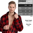 thumbnail image 3 of Men's Soft Plush Fleece Classic or Hooded Robe with Front Pockets, 3 of 7