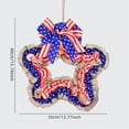 thumbnail image 4 of Moonsky Patriotic Independence Day Wreath Red White Blue Vine Circle E 1PC, 4 of 6