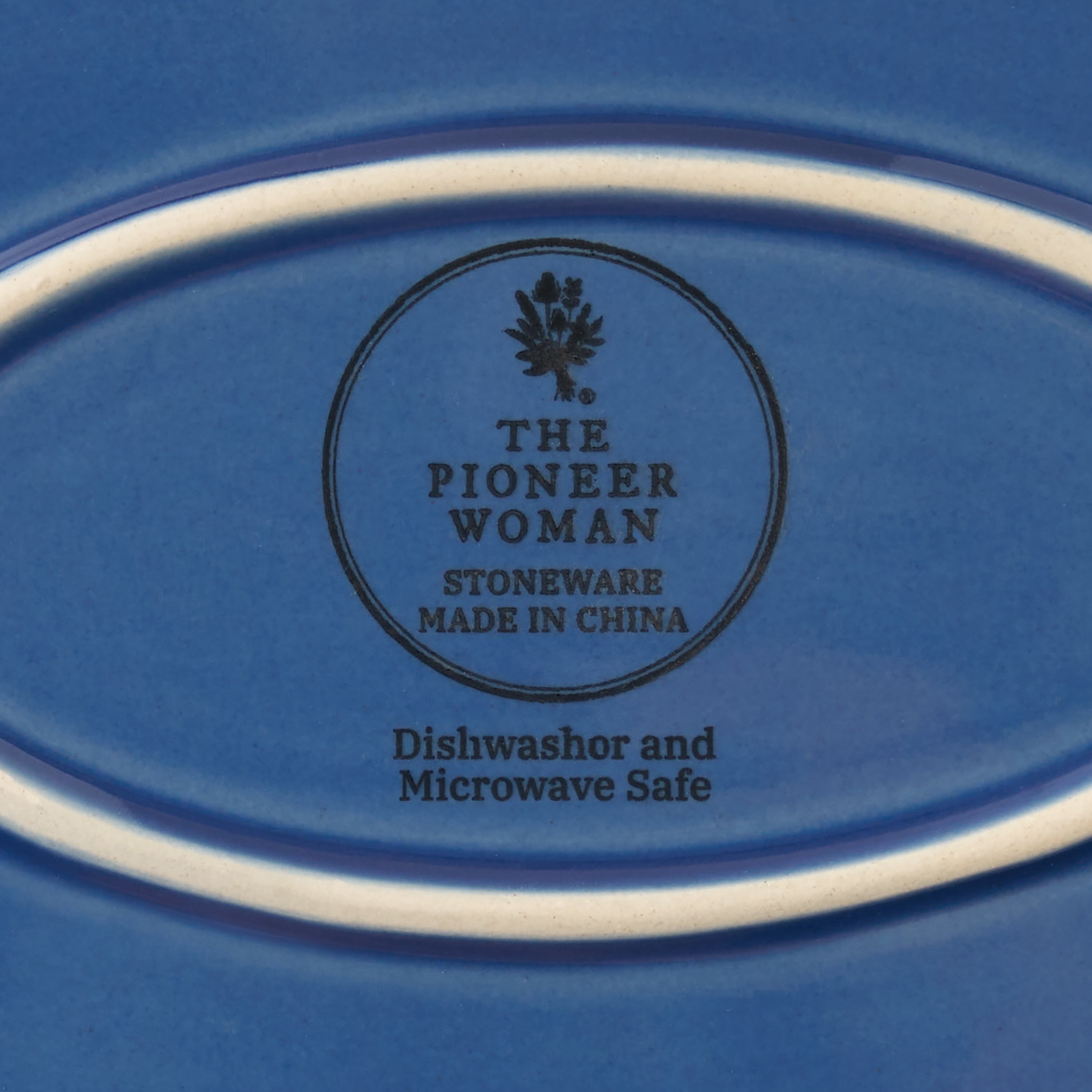 The Pioneer Woman Colette Stoneware 14-inch Serving Tray, Blue