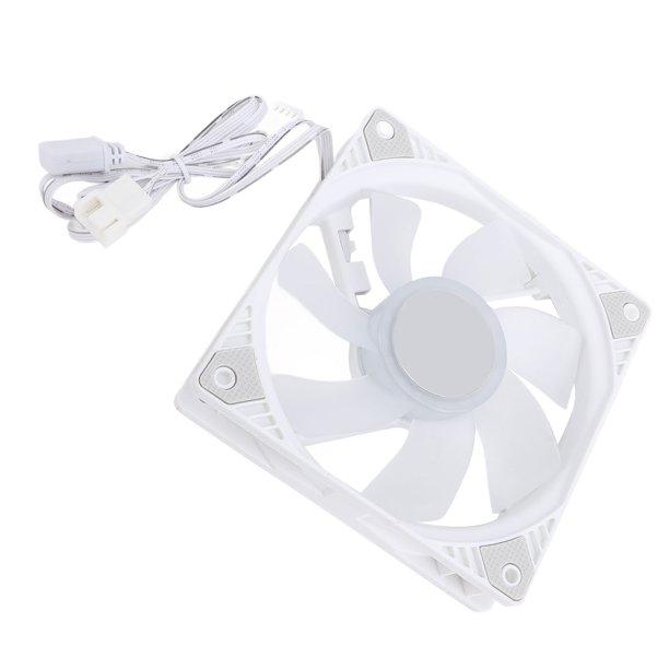 Ventilador de Caja de Computadora, 120 mm 1500 RPM Ventilador de Caja de Computera de Bajo Ruido, 4pin PWM 5V Argb Mfdb Reemplazo de Ventilador de Computera Con Rodamiento