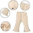 thumbnail image 4 of KYAIGUO Baby Newborn Girls Flare Pants Bell Bottoms Ruffle Leggings Trousers, 4 of 10