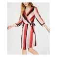 thumbnail image 3 of Bar Iii Womens Striped Wrap Dress, 3 of 4