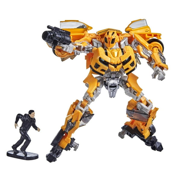 Transformers Toys Studio Series 74 Deluxe Class Transformers: Revenge of the Fallen Bumblebee & Sam Witwicky Figure, Ages 8 and Up, 4.5-inch