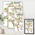 thumbnail image 4 of Designart 'Tree With Colorful Birds Sitting On Flowering Branches' Traditional Framed Canvas Wall Art Print, 4 of 5
