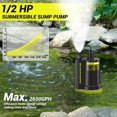 thumbnail image 4 of Bomba de sumidero PHLEX PRO 1/2HP sumergible 10060 L/h Verde, 4 of 8
