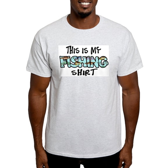CafePress - This Is My Fishing Shirt Light T Shirt - Men's Classic Graphic T-Shirt