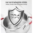 thumbnail image 5 of Koch Systeme CS Small Pressure Cooker Stainless Steel 3.2 Quart, Olla de Presion, 18/10 Stainless Steel Pressure Cooker with Glass Lid, One-Hand Locking, Induction Compatible, 5 of 9