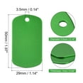 thumbnail image 2 of Uxcell Metal Stamping Blank DIY Engrave Aluminum Label Tags for Craft, Pendant Decoration Green 10Pcs, 2 of 5