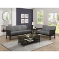 thumbnail image 4 of Pemberly Row Fabric Upholstered Loveseat in Gray and Antique Gray, 4 of 7