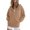 Khaki, variant on Certgust Hoodies for Men Womens Oversized Zip Hoodie Sweatshirt Long Sleeve Casual Fall Jacket with Pockets Drawstring Top