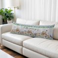 thumbnail image 2 of Spring Botanical Body Pillow Covers 20"x54", Vintage Black Plaid Brown Wooden Grain Soft Brushed Microfiber Breathable Throw Pillow Covers, Decorative Pillowcase with Zipper for Couch Sofa Bedroom, 2 of 9