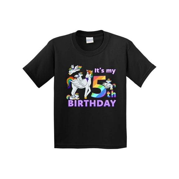 Inktastic It's My 5th Birthday Unicorn Youth T-Shirt