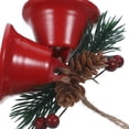 thumbnail image 3 of Adorno colgante de campanas para árbol de Navidad, colgante para árbol de Navidad, diseño de escena, adorno de campanas colgantes, 6 uds., 3 of 6