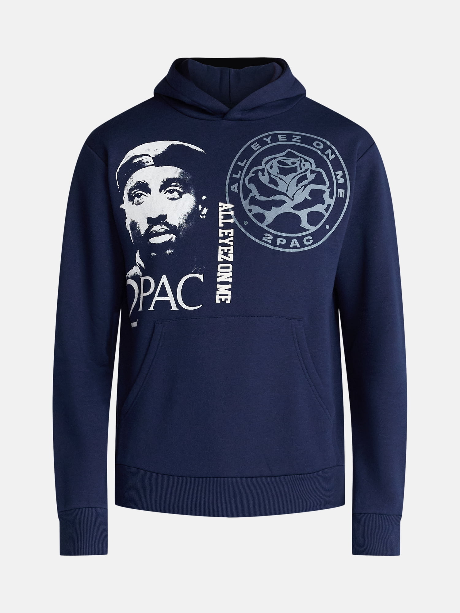 Tupac Men's and Big Men's Graphic Hoodie Sweatshirt, Sizes XS-5XL
