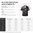 thumbnail image 5 of Gukieu Forest Mushroom Skull Print Men's Short-sleeved Shirts, Button-down Pocket Shirts, T-shirts, Beach Vacation Travel Summer Clothing-XX-Large, 5 of 5