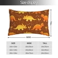 thumbnail image 4 of Disketp Pillow Covers Dinosaurs And Leaves Pattern Throw Pillow Case Cushion Covers,Cushion For Bedroom,Couch,Home-20"X30", 4 of 8