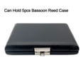 thumbnail image 1 of Lefu Can Storage 5 PCS Bassoon Reeds Case Protect Reed Black Holder Box Leather, 1 of 9