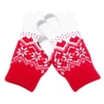 thumbnail image 3 of Ticikt Knit Touchscreen Gloves, Fleece‑Lined Thick Printed Warm Gloves for Men Women Winter Outdoor Activities,Red, 3 of 3