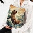 thumbnail image 6 of Sea Lion Velvet Throw Pillow Covers Set of 2 with Unique Patterns in Sizes 16x16, 18x18, and 20x20 Inches for Chair Pillow, 6 of 6