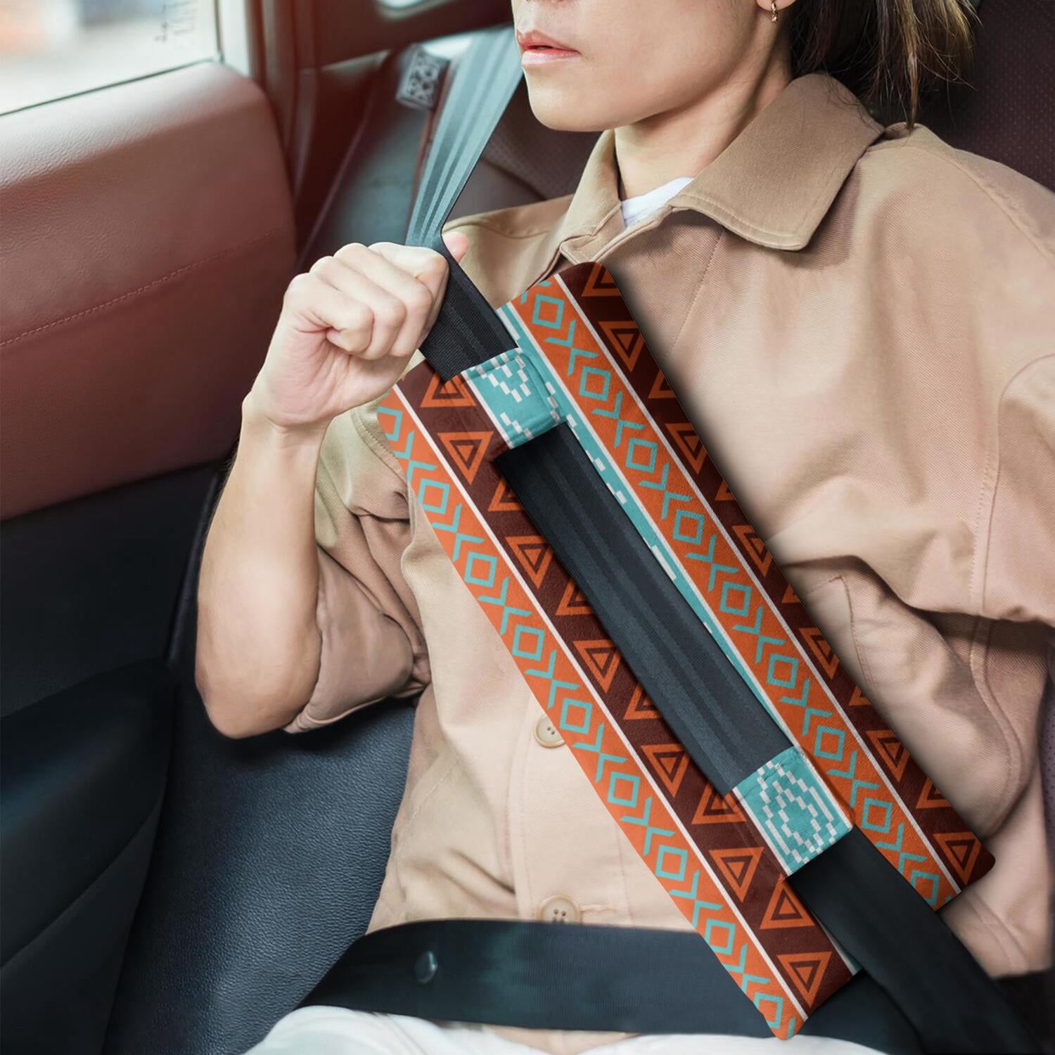 Recovery Seat Belt Cushion Multi-Surgery Support Pillow for Heart & Abdominal Procedures (Symmetrical Design)