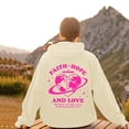 thumbnail image 4 of kamemir Oversized Sweatshirt for Women 2024 Graphic Hoodies for Women Cute Pullover Long Sleeve Sweatshirts Letter Printed Hooded Tops Fall Winter Clothes(Beige,XXL), 4 of 6