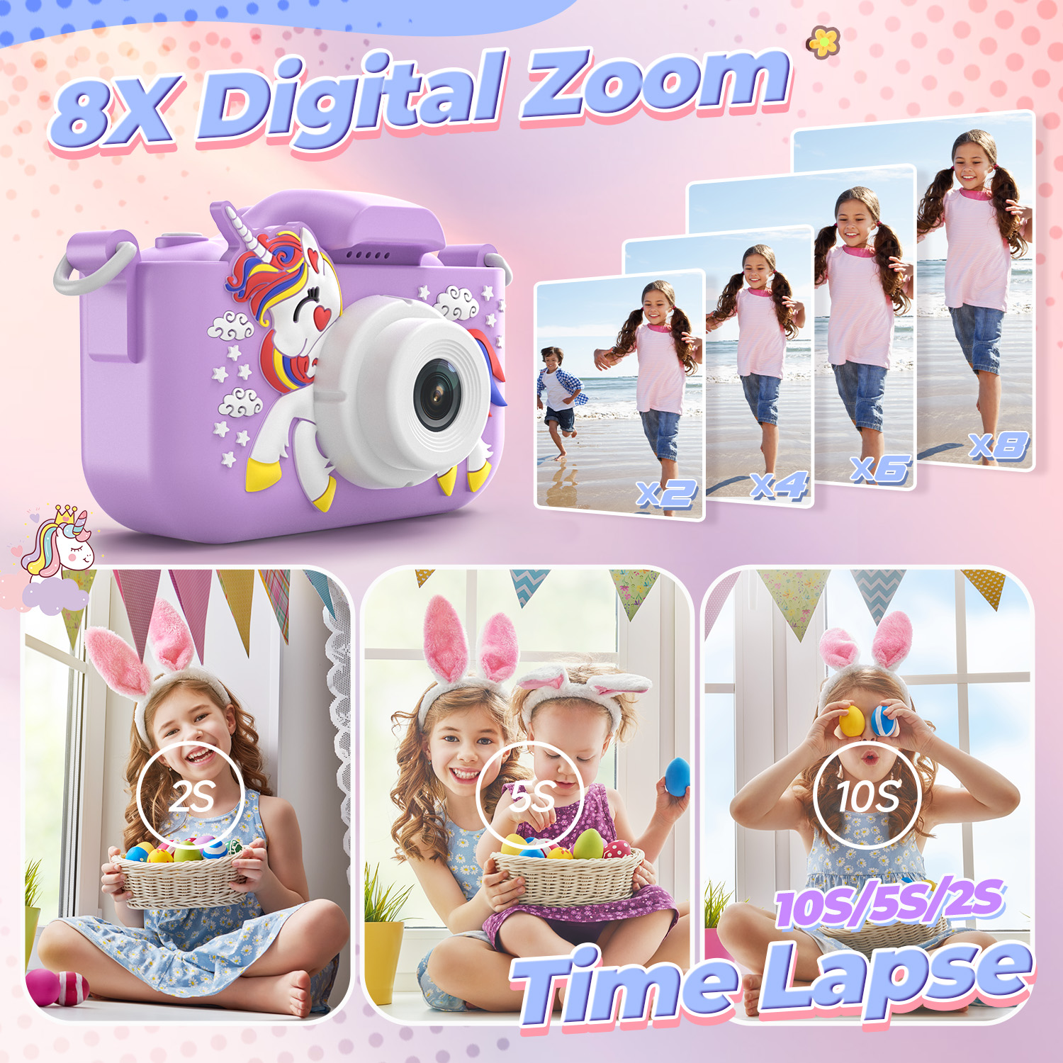 JoyStone Kids Digital Camera 1080P Video with 32GB SD Card photo 3