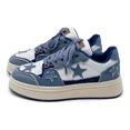 thumbnail image 1 of Zapatos De Tenis Mujer De Suela Gruesa Mezclilla De Moda, 1 of 8