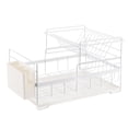 thumbnail image 2 of Escurridor de platos estable, escurridor de platos de 2 niveles con escurridor, escurridor de platos con blanco, 2 of 9