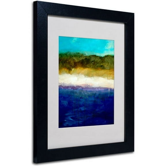Trademark Fine Art 'Abstract Dunes Study' Framed Matted Art by Michelle Calkins
