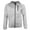 Grey, variant on Men's Hoodie Full Zip Athletic Track Jacket Long Sleeve Hooded Sweatshirt, Green, XL