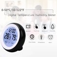 thumbnail image 4 of Touch screen alarm clock, round seat clock, electronic hygrometer clock, 4 of 7