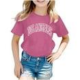 thumbnail image 1 of Birdeem Chemises pour Filles Chemises pour Enfants T-Shirt Graphique à Manches Courtes Col Rond Crop Top pour Filles et Garçons de 3 à 14 Ans T-Shirt Tee, 1 of 9