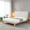 thumbnail image 6 of Partheme 71in Full Wrap Headboard Cover Stretchable Dustproof Headboard Protector, Soft Padded Bed Head Cover with Elastic Hem for 71in Bed, White, 6 of 6