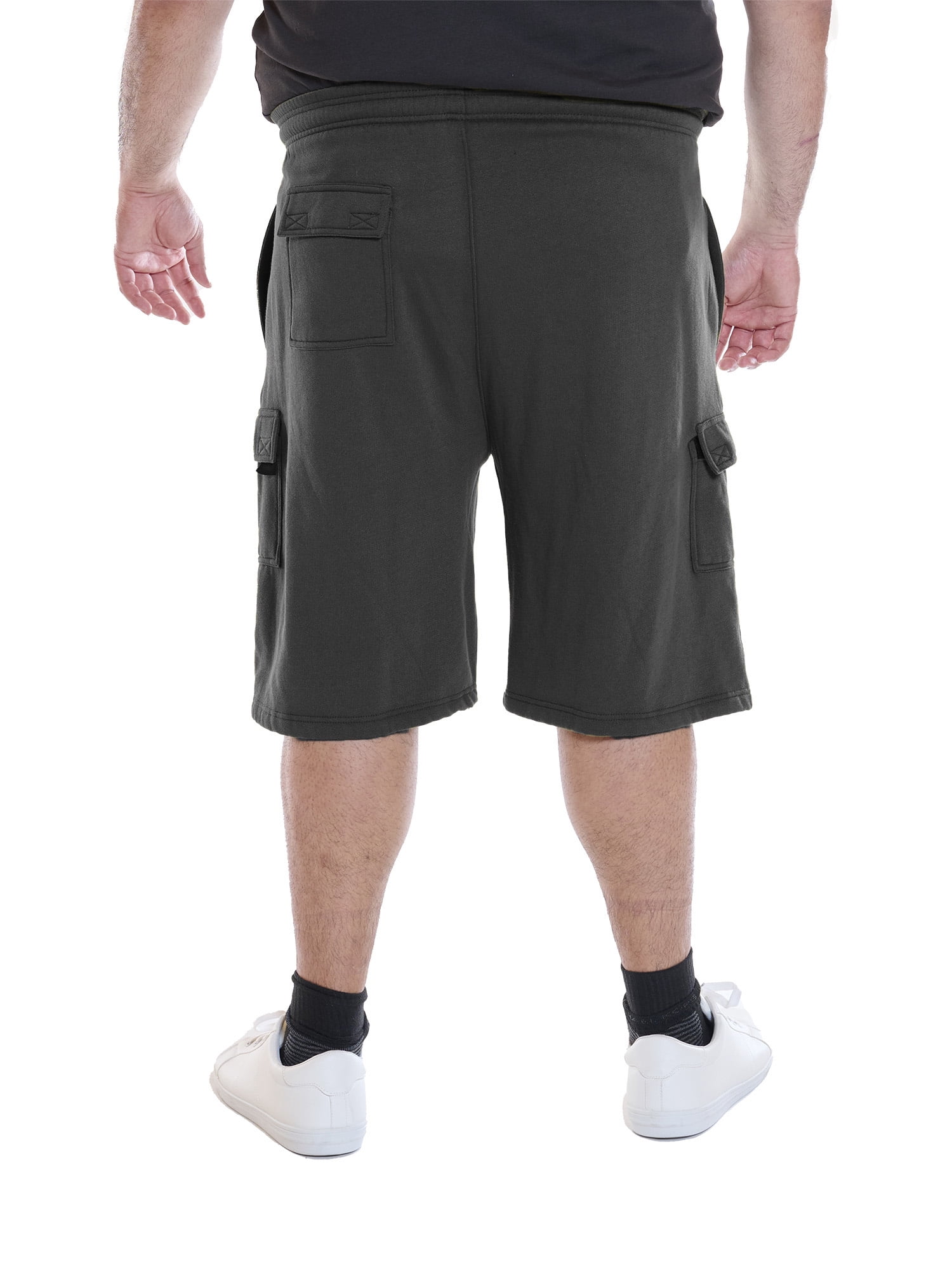 Wrangler Men’s Big and Tall Cargo Fleece Shorts, 10” Inseam, Sizes 1XL-6XL