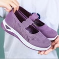 thumbnail image 6 of longantii Orthopedic Dress Shoes for Women Arch Support Non Slip Slip on Tennis Shoes Lightweight Mesh Stretch House Shoes Comfort 2026 Orthopedic Shoes Purple, 6 of 6