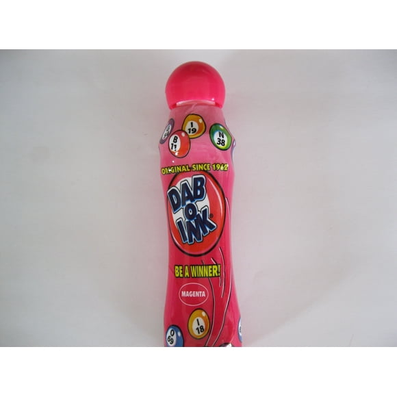 Botella Dab-O-Ink Magenta Bingo Dauber Comfort Grip de 90 ml, 3 onzas