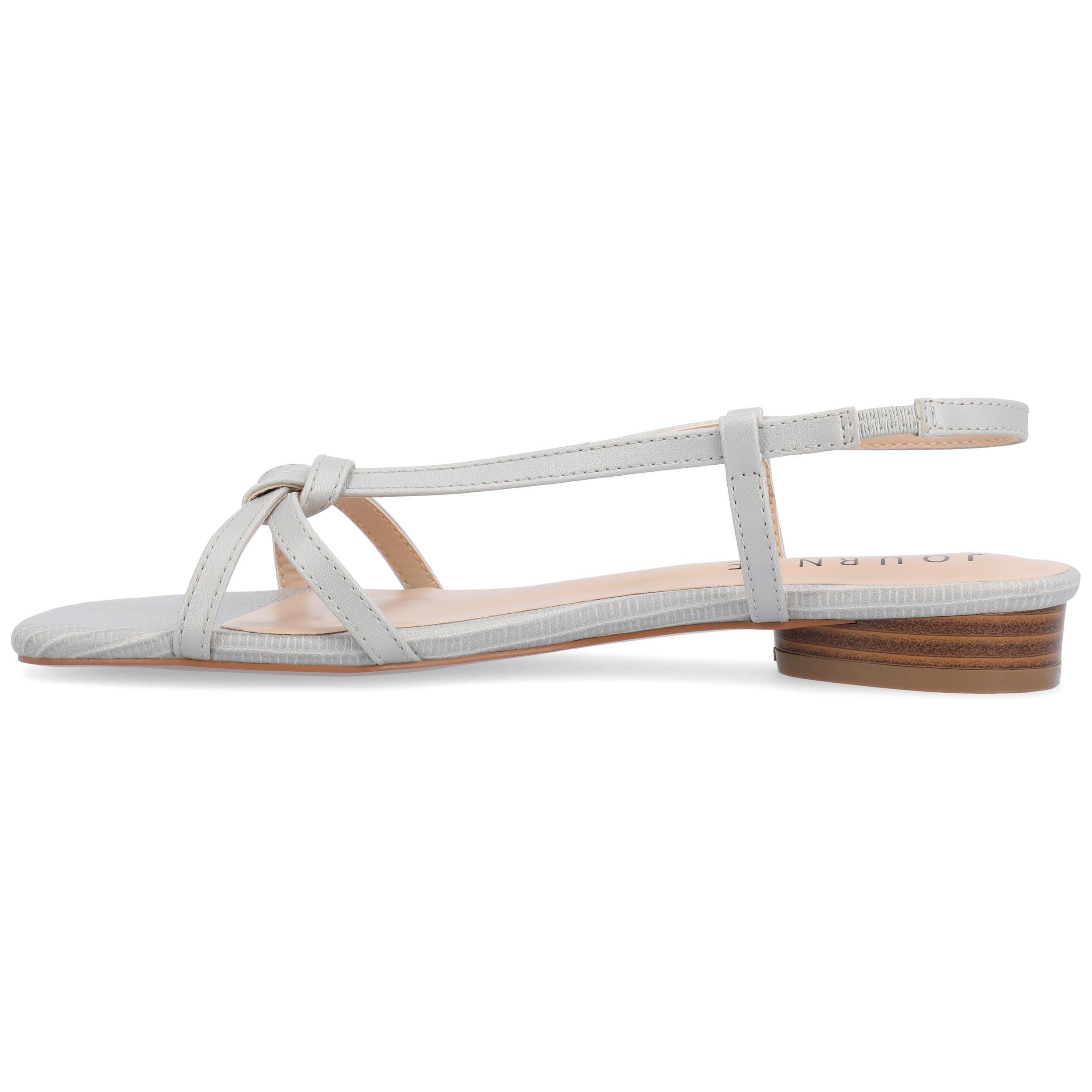 Journee Womens Bridget Sling Back Flat Sandals