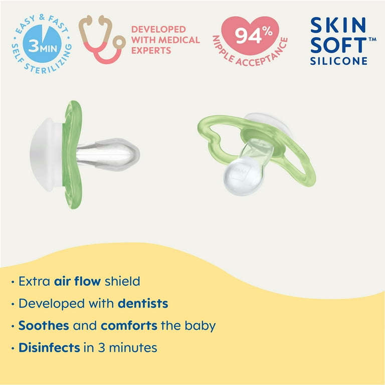 MAM Sensitive Skin Pacifier 6+ Months with Glow in the Dark and