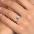 thumbnail image 4 of Gem Stone King 18K Rose Gold Plated Silver Ecstasy Mystic Topaz and White Zirconia Engagement Ring for Women | 2.50 Cttw | Round 5MM | Gemstone November Birthstone | Size 7, 4 of 6